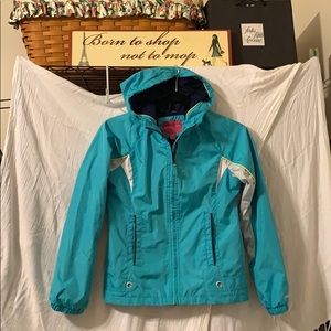 Girls London fog M/10–12 blue jacket (please read)